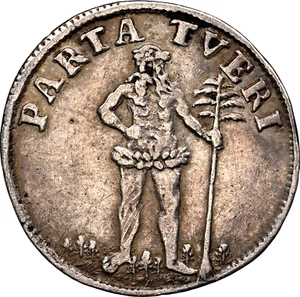 1717 HH German States Brunswick Wolfenbuttel Wildman 2 Mariengroschen NGC XF 40 - Picture 1 of 3