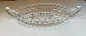 FOSTORIA AMERICAN CLEAR * Lg Boot 12" Servierplatte * #2056 * wunderschön! - Bild 1 von 5