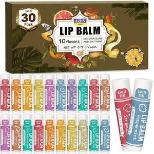 30 Pack Lip Balm, Natural Lip Balm Bulk, Lip Care Product, Moisturizing Lip Balm - Picture 1 of 7