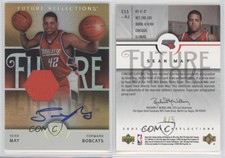 2005-06 Upper Deck NBA Reflections Future Gold /5 Sean May #111 Rookie Auto RC