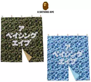 A Bathing Ape Noren Japanese Door Curtain 2024 Model ABC CAMO Pattern From Japan - Picture 1 of 11