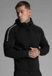 SikSilk Men's Black Full Zip Hoodie Medium - Picture 1 of 4