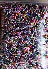 ASSORTED COLORS GLASS SEED BEADS - 5 OZ BAG