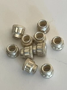 10 1/4-28 AIRCRAFT EXHAUST 12 POINT LOCKING SILVER PLATED LOCK NUT - Picture 1 of 1