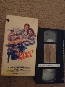 Street People (VHS, 1989) Vestron Roger Moore, Stacy Keach. Good Action Adventur - Picture 1 of 4