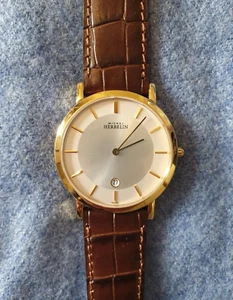 Michel Herbelin Paris Ikone Leather Strap Wrist Watch  - Picture 1 of 8