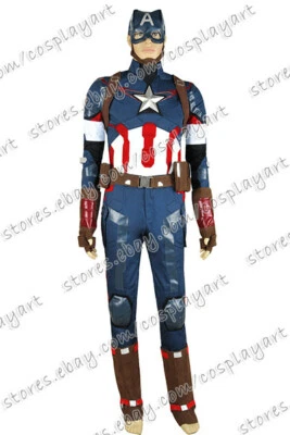 Los Vengadores Era de Ultrón El Steve Rogers Capitán América Disfraz Disfraz Uniforme Foto 1 de 4
