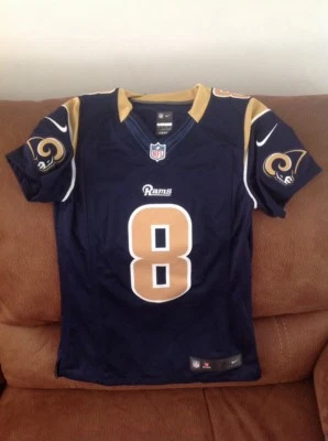 Camiseta de fútbol Nike St Louis Rams Sam Bradford #8 talla XS para mujer Foto 1 de 4