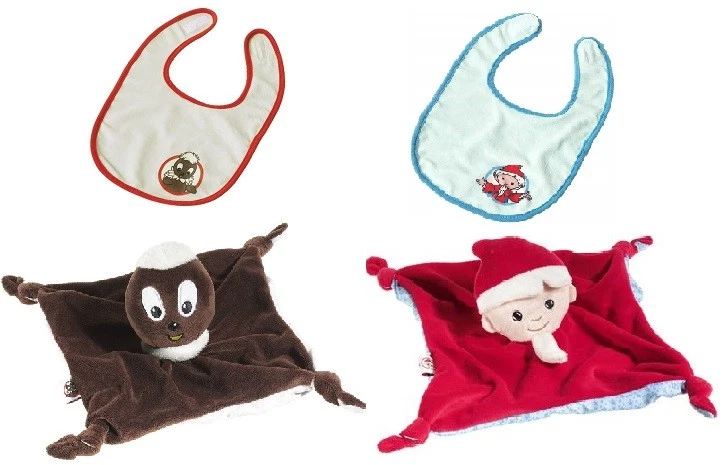 Baby Lätzchen Latz Pittiplatsch Sandmann Sandmännchen Schmusetuch HEUNEC NEU
