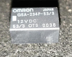 Omron G5A-234P-53/3 Small Signal Relay DPDT 12Vdc - Picture 1 of 3