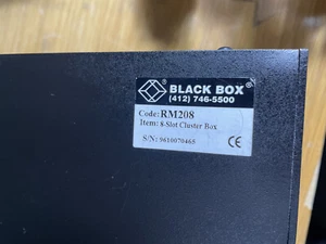 ONE BLACKBOX RM208, 8 slots microrack system; Power Supply and 2 RS232/422 cards - Picture 1 of 7