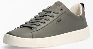 Guess Men's Grey Lace Up Leather Trainers Sneakers Shoes 8LEA12 - Picture 1 of 2
