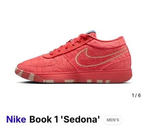 Zapatos de baloncesto Nike Book 1 Sedona IB8054-800 blanco coral talla 10,5 para hombre nuevos sin caja - Imagen 1 de 6