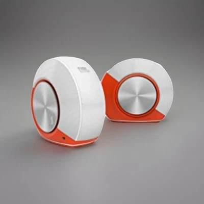 JBL Pebbles Plug and Play Stereo Computer Speakers - Orange - Image 1 of 4