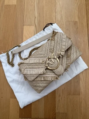 Bandolera Pinko Bronceada con Correa de Hombro de Cadena Dorada Foto 1 de 4