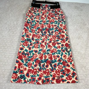 Rodeo Crowns Rock Damen Größe Small Cord Blumen Western Taschen Schlitz Maxi " - Bild 1 von 10