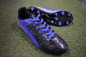 Geers 8088 Herren Fußballschuhe Größe 10 schwarz blau grau NEU - Bild 1 von 2