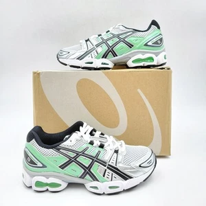 ASICS Womens Running Shoes Gel-Nimbus 9 -White/Bamboo, Size US 5.5 -1202A278-109 - Picture 1 of 9