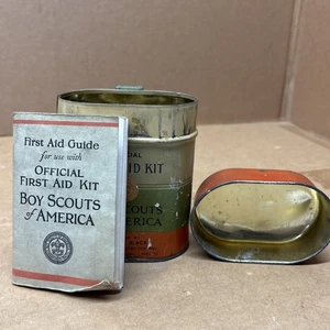 Vintage Official Boy Scouts of America First Aid Tin , 1930's, Bauer & Black - Picture 1 of 8