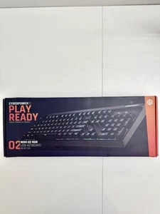 CyberPower PC Play Ready 02 NOHI RGB Wired Gaming Keyboard Black KB-161-104 - Picture 1 of 8