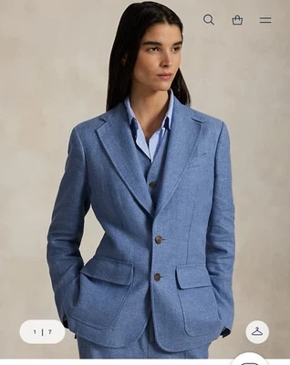 Polo Ralph Lauren женщин синий здесь Blazer размер 6 новый с Ярлыками новый с ярлыками - Изображение 1 из 4