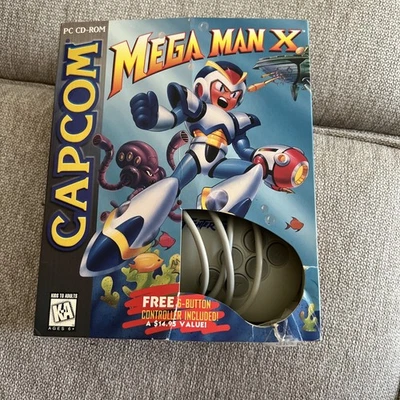 Capcom Mega Man X Big Box PC CD-ROM Controller Bundle Edition 1995 - Image 1 of 3