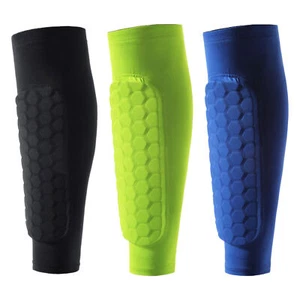 Soccer Shin Guards Adjustable Shin Defender Guards Martial Arts Shin Guards - Foto 1 di 18