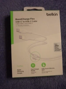 Belkin BoostCharge Flex USB-C to USB-C Cable 10 ft. - Picture 1 of 2
