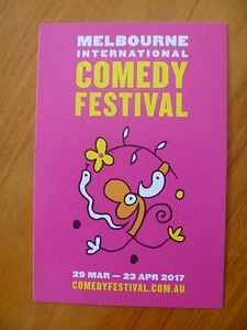 POSTCARD...2017 MELBOURNE INTERNATIONAL COMEDY FESTIVAL....MICHAEL LEUNIG ART - Picture 1 of 2