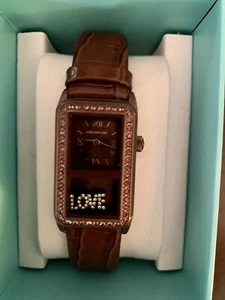 Origami Owl Storyteller “Love” Watch. Color: Chocolate. *NEW In Box* - Picture 1 of 8