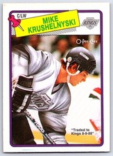 1988-89 O-Pee-Chee Mike Krushelnyski Los Angeles Kings #221