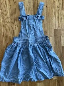 Carters Girls Blue Chambray Jumper Size 6x - Picture 1 of 6