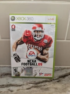 EA Sports NCAA Football 09 XBOX 360 en vivo con folleto de instrucciones - Imagen 1 de 3