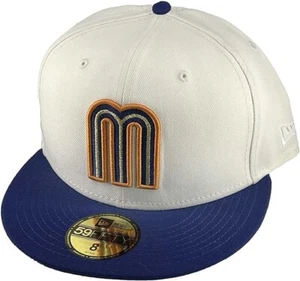 New Era Authentic WBC Mexico Cream/Royal Blue With Mexico 59Fifty Fitted Hat Cap - Picture 1 of 6