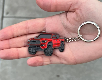 Tacoma Keychain - Tacoma Accessories 2016-2022 mods Key Chain Fob Cover 3rd gen - Image 1 of 4