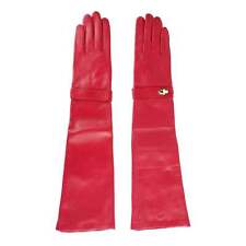 Cavalli Class women's long glove in red lambskin,  off  - 25%
