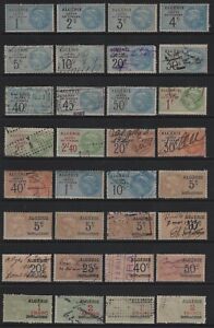 French Algeria - An Accumulation of Early Mostly Used Revenue Stamps