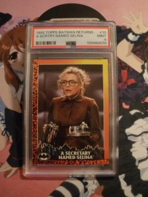 1992 Topps Batman Returns #10 Secretary Selina (PSA 9) Michelle Pfeiffer RC!! - Image 1 of 2