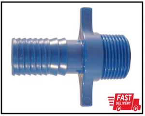 (5er-Pack) 3/4 Zoll Widerhakeneinsatz blau Twister Polypropylen X MPT Adapter Fitting - Bild 1 von 3