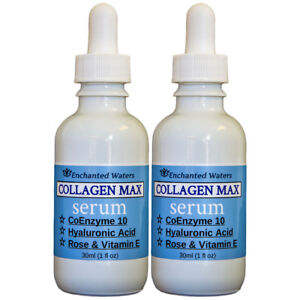 Collagen Serum Firming Peptide - CoQ10 - DMAE - MSM - Hyaluronic Acid - 2 Pack