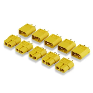5 Paia Spine XT-60 Connettori Elettrici Femmina RC - Foto 1 di 1