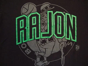 NBA Boston Celtics National Basketball Fan Rajon Rondo #9 Majestic T Shirt S - Picture 1 of 4