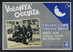 fotobusta film VOLONTA' OCCULTA - THE GARDEN MURDER CASE Edmund Lowe MGM - Picture 1 of 1