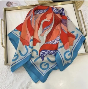 Silk 50x50CM Multi-Colored Fashion Scarf - Picture 1 of 1