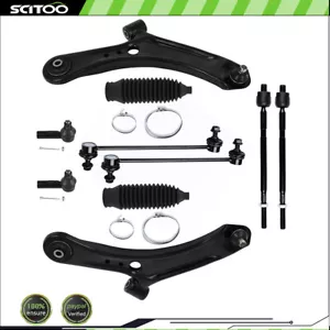 For 07-13 Suzuki SX4 10Pcs Control Arm w Ball Joints Tie Rod Sway Bar End Link - Picture 1 of 12