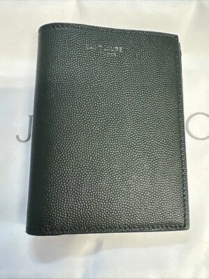 Saint Laurent Men’s Bi-fold Wallet Pebble Brand New Leather Dark Green ItalyRead - Image 1 of 4