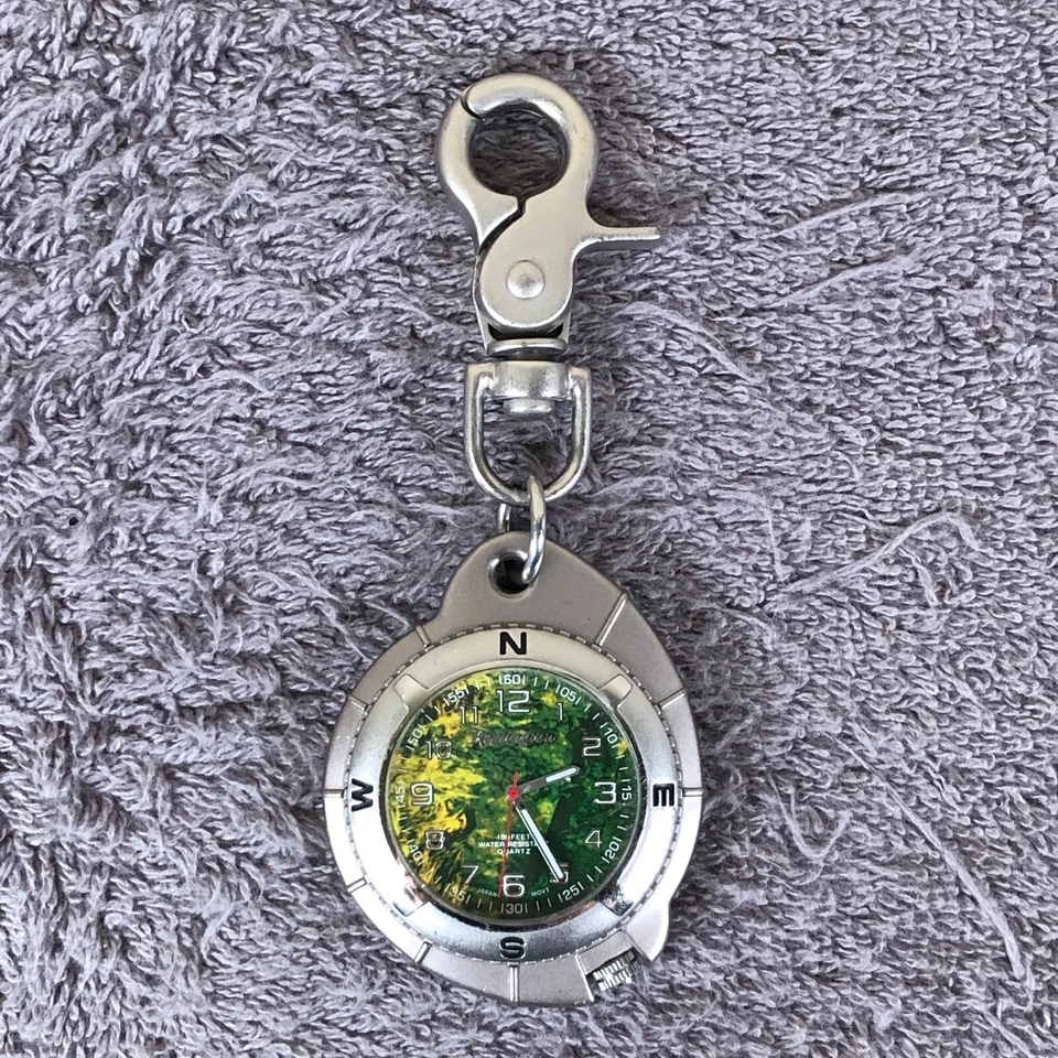 Карманные кварцевые часы Remington Sport с зажимом серебристые 49 мм - Изображение 1 из 4