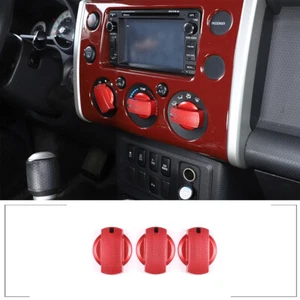 For Toyota FJ Cruiser 2007-2021 Air Conditioner Knob Trim Cover Aluminum Alloy - Picture 1 of 10