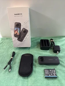 Insta360 X3 Action Camera 360 Impermeabile, 1/2" 48MP 5.7K 360 HDR Attivo - Foto 1 di 13