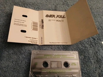 Overkill - !!!F*** You!!! - 1987 - Cassette - Megaforce Records  - Image 1 of 4